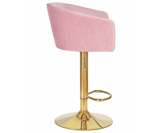 Стул барный DOBRIN DARCY GOLD, розовый велюр (1922-16), Вариант: розовый велюр (1922-16), изображение 3 | Интернет магазин мебели и декора LifeDekor