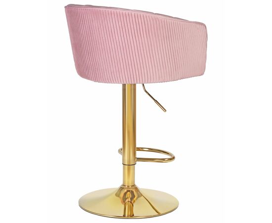 Стул барный DOBRIN DARCY GOLD, розовый велюр (1922-16), Вариант: розовый велюр (1922-16), изображение 4 | Интернет магазин мебели и декора LifeDekor