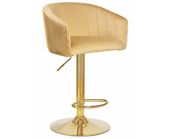 Стул барный DOBRIN DARCY GOLD, песочный велюр (1922-3), Вариант: песочный велюр (1922-3) | Интернет магазин мебели и декора LifeDekor