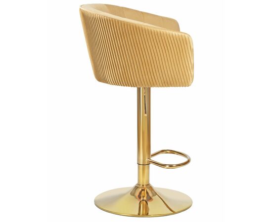 Стул барный DOBRIN DARCY GOLD, песочный велюр (1922-3), Вариант: песочный велюр (1922-3), изображение 3 | Интернет магазин мебели и декора LifeDekor