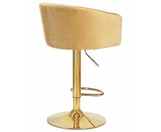 Стул барный DOBRIN DARCY GOLD, песочный велюр (1922-3), Вариант: песочный велюр (1922-3), изображение 4 | Интернет магазин мебели и декора LifeDekor
