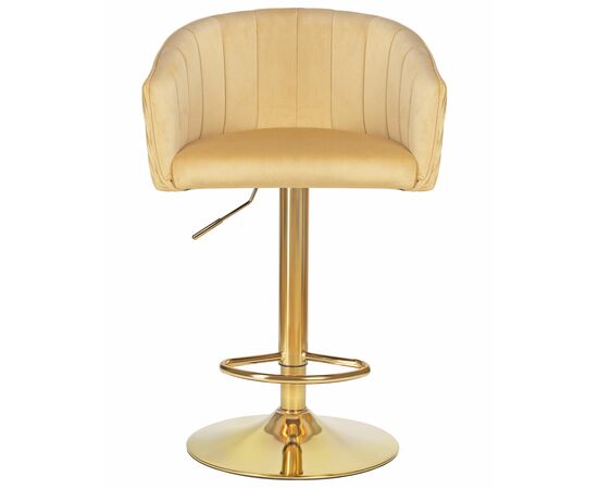 Стул барный DOBRIN DARCY GOLD, песочный велюр (1922-3), Вариант: песочный велюр (1922-3), изображение 6 | Интернет магазин мебели и декора LifeDekor