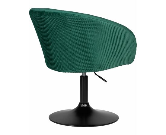 Кресло дизайнерское DOBRIN EDISON BLACK, зеленый велюр (1922-9), Вариант: зеленый велюр (1922-9), изображение 4 | Интернет магазин мебели и декора LifeDekor