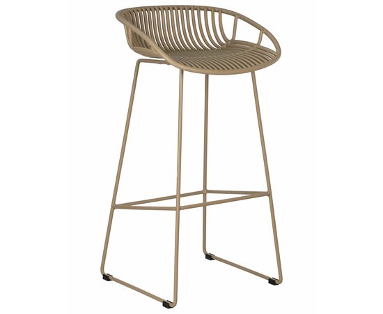 Стул барный DOBRIN FRANK, бежевый, Вариант: бежевый | Интернет магазин мебели и декора LifeDekor