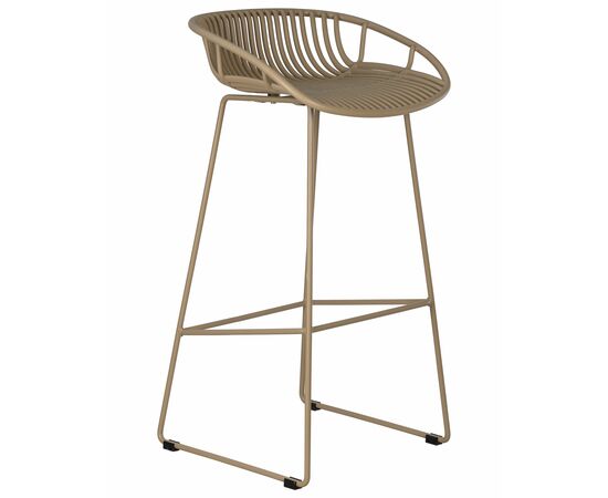Стул барный DOBRIN FRANK, бежевый, Вариант: бежевый, изображение 2 | Интернет магазин мебели и декора LifeDekor