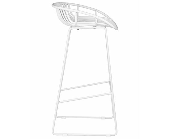 Стул барный DOBRIN FRANK, белый, Вариант: белый, изображение 3 | Интернет магазин мебели и декора LifeDekor