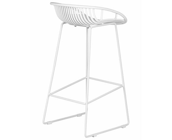 Стул барный DOBRIN FRANK, белый, Вариант: белый, изображение 4 | Интернет магазин мебели и декора LifeDekor