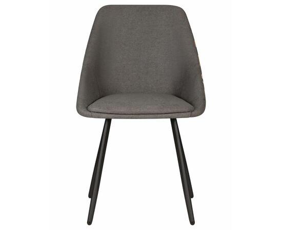 Стул обеденный DOBRIN MARKUS, ЭМАЛЬ ЧЕРНЫЙ МУАР ткань Candy Graphite+Escada Ochre, изображение 6 | Интернет магазин мебели и декора LifeDekor