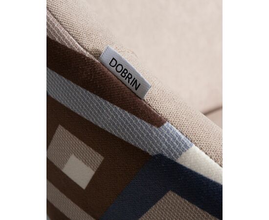 Стул обеденный DOBRIN MARKUS, ЭМАЛЬ ЧЕРНЫЙ МУАР ткань Candy Silver+Escada Ocean, изображение 9 | Интернет магазин мебели и декора LifeDekor