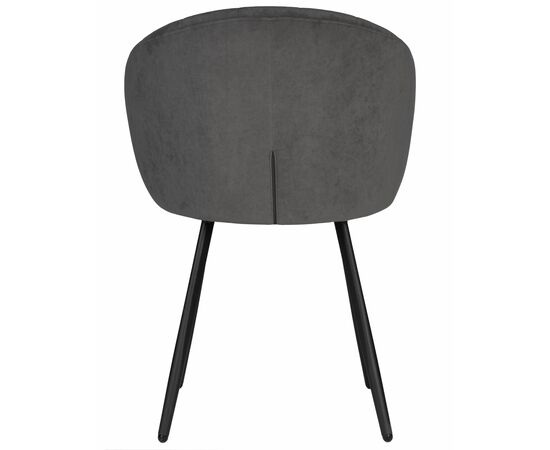 Стул обеденный DOBRIN NAOMI, ЭМАЛЬ ЧЕРНЫЙ МУАР велюр Catania Chocolate, изображение 5 | Интернет магазин мебели и декора LifeDekor