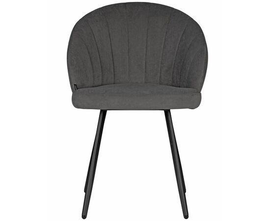 Стул обеденный DOBRIN NAOMI, ЭМАЛЬ ЧЕРНЫЙ МУАР велюр Catania Chocolate, изображение 6 | Интернет магазин мебели и декора LifeDekor