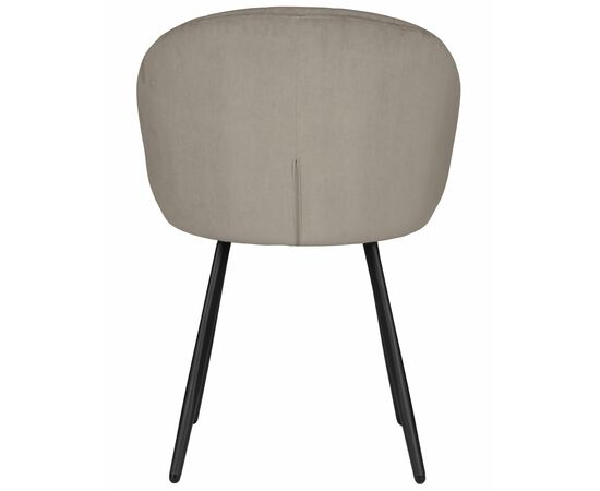 Стул обеденный DOBRIN NAOMI, ЭМАЛЬ ЧЕРНЫЙ МУАР велюр Catania Cocoa, изображение 5 | Интернет магазин мебели и декора LifeDekor