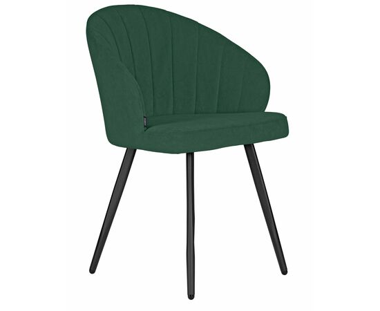Стул обеденный DOBRIN NAOMI, ЭМАЛЬ ЧЕРНЫЙ МУАР велюр Catania Izumrud, изображение 2 | Интернет магазин мебели и декора LifeDekor