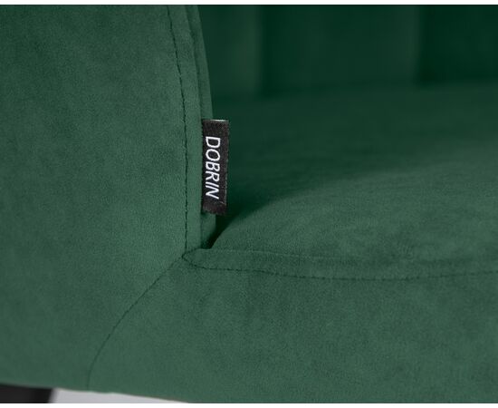 Стул обеденный DOBRIN NAOMI, ЭМАЛЬ ЧЕРНЫЙ МУАР велюр Catania Izumrud, изображение 7 | Интернет магазин мебели и декора LifeDekor