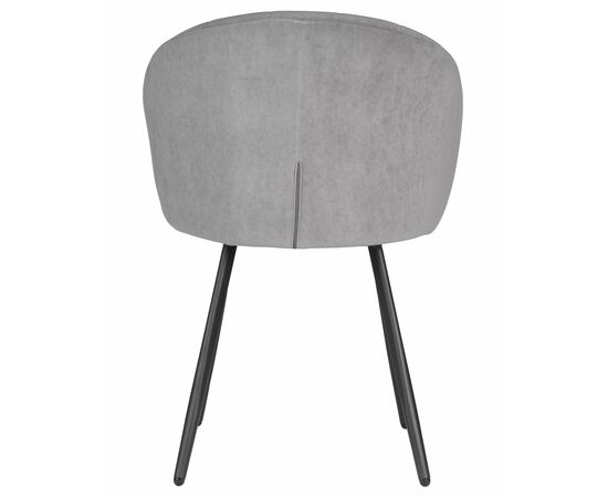 Стул обеденный DOBRIN NAOMI, ЭМАЛЬ ЧЕРНЫЙ МУАР велюр Catania Smoke, изображение 5 | Интернет магазин мебели и декора LifeDekor