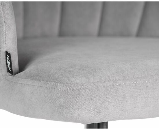 Стул обеденный DOBRIN NAOMI, ЭМАЛЬ ЧЕРНЫЙ МУАР велюр Catania Smoke, изображение 8 | Интернет магазин мебели и декора LifeDekor