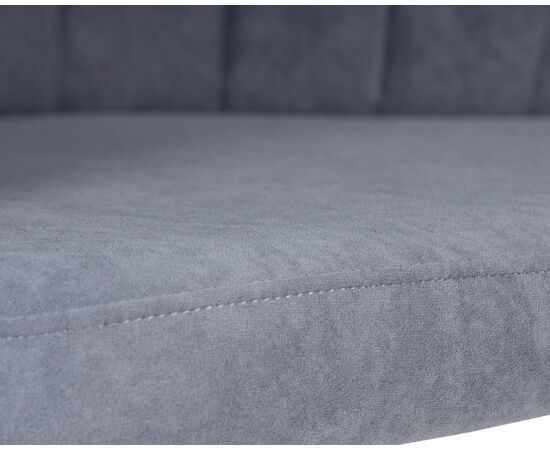 Стул обеденный DOBRIN NAOMI, ЭМАЛЬ ЧЕРНЫЙ МУАР велюр Catania Steel, изображение 8 | Интернет магазин мебели и декора LifeDekor