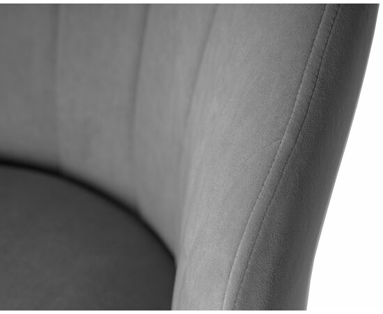 Стул обеденный DOBRIN NAOMI, ЭМАЛЬ ЧЕРНЫЙ МУАР велюр Catania Stone, изображение 8 | Интернет магазин мебели и декора LifeDekor