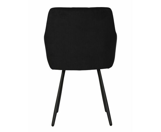 Стул обеденный DOBRIN ROBY, ЭМАЛЬ ЧЕРНЫЙ МУАР велюр Catania Black, изображение 5 | Интернет магазин мебели и декора LifeDekor