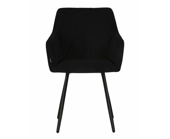 Стул обеденный DOBRIN ROBY, ЭМАЛЬ ЧЕРНЫЙ МУАР велюр Catania Black, изображение 6 | Интернет магазин мебели и декора LifeDekor