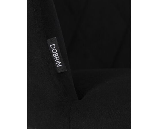 Стул обеденный DOBRIN ROBY, ЭМАЛЬ ЧЕРНЫЙ МУАР велюр Catania Black, изображение 9 | Интернет магазин мебели и декора LifeDekor