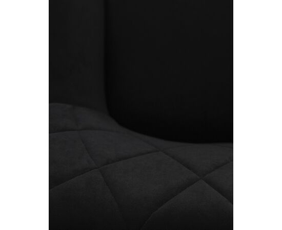 Стул обеденный DOBRIN ROBY, ЭМАЛЬ ЧЕРНЫЙ МУАР велюр Catania Black, изображение 10 | Интернет магазин мебели и декора LifeDekor