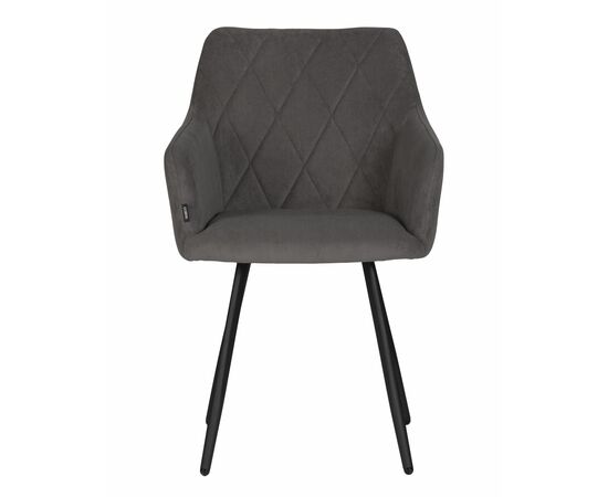 Стул обеденный DOBRIN ROBY, ЭМАЛЬ ЧЕРНЫЙ МУАР велюр Catania Chocolate, изображение 6 | Интернет магазин мебели и декора LifeDekor