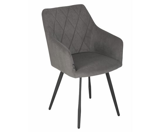 Стул обеденный DOBRIN ROBY, ЭМАЛЬ ЧЕРНЫЙ МУАР велюр Catania Chocolate, изображение 7 | Интернет магазин мебели и декора LifeDekor