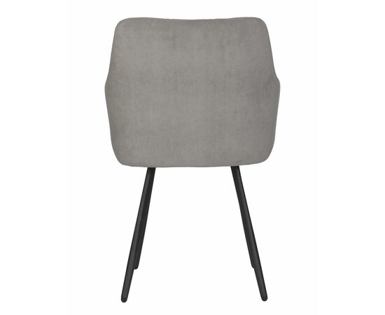 Стул обеденный DOBRIN ROBY, ЭМАЛЬ ЧЕРНЫЙ МУАР велюр Catania Cocoa, изображение 5 | Интернет магазин мебели и декора LifeDekor