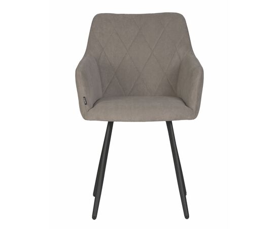 Стул обеденный DOBRIN ROBY, ЭМАЛЬ ЧЕРНЫЙ МУАР велюр Catania Cocoa, изображение 6 | Интернет магазин мебели и декора LifeDekor