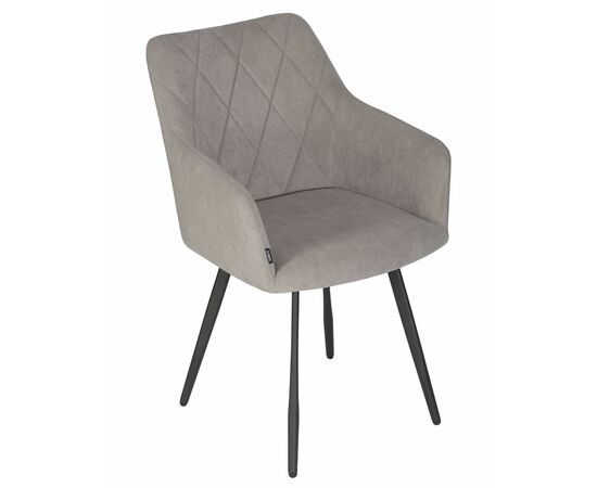 Стул обеденный DOBRIN ROBY, ЭМАЛЬ ЧЕРНЫЙ МУАР велюр Catania Cocoa, изображение 7 | Интернет магазин мебели и декора LifeDekor