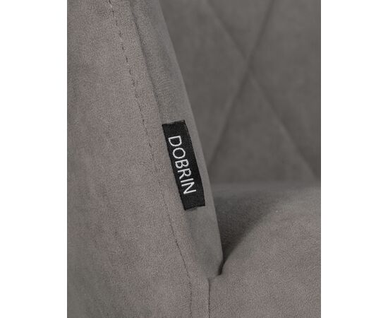 Стул обеденный DOBRIN ROBY, ЭМАЛЬ ЧЕРНЫЙ МУАР велюр Catania Cocoa, изображение 9 | Интернет магазин мебели и декора LifeDekor