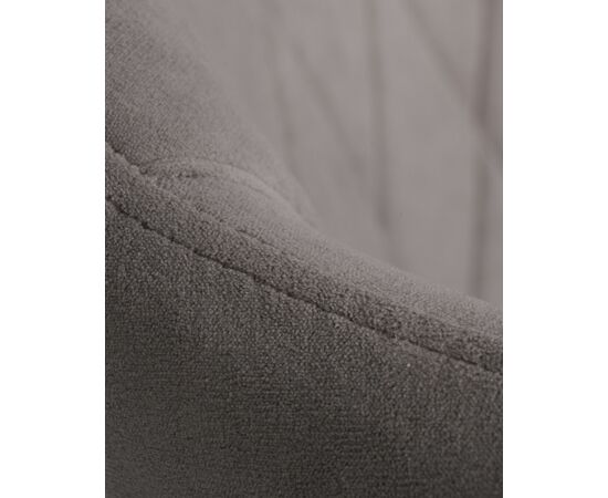 Стул обеденный DOBRIN ROBY, ЭМАЛЬ ЧЕРНЫЙ МУАР велюр Catania Cocoa, изображение 10 | Интернет магазин мебели и декора LifeDekor