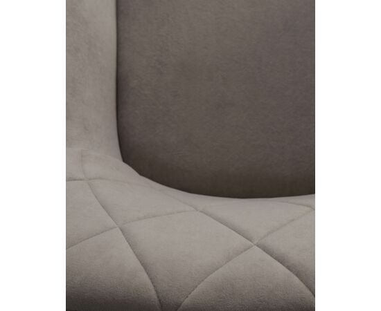 Стул обеденный DOBRIN ROBY, ЭМАЛЬ ЧЕРНЫЙ МУАР велюр Catania Cocoa, изображение 11 | Интернет магазин мебели и декора LifeDekor