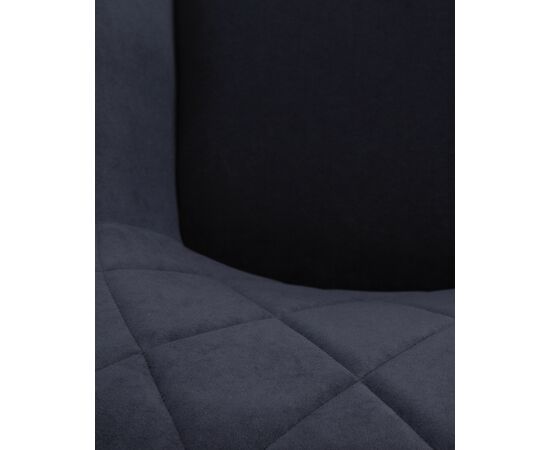 Стул обеденный DOBRIN ROBY, ЭМАЛЬ ЧЕРНЫЙ МУАР велюр Catania Dark Blue, изображение 11 | Интернет магазин мебели и декора LifeDekor