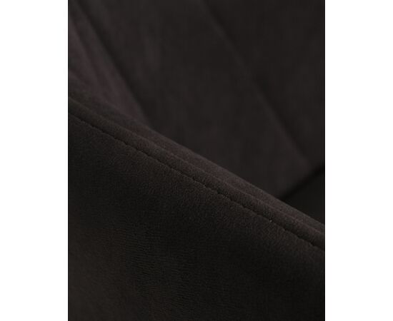 Стул обеденный DOBRIN ROBY, ЭМАЛЬ ЧЕРНЫЙ МУАР велюр Catania Espresso, изображение 10 | Интернет магазин мебели и декора LifeDekor