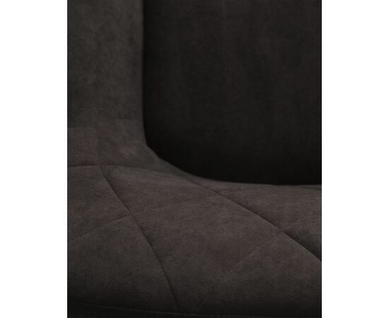 Стул обеденный DOBRIN ROBY, ЭМАЛЬ ЧЕРНЫЙ МУАР велюр Catania Espresso, изображение 11 | Интернет магазин мебели и декора LifeDekor