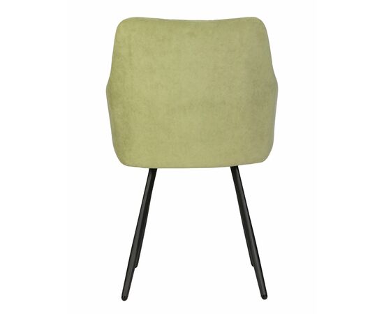 Стул обеденный DOBRIN ROBY, ЭМАЛЬ ЧЕРНЫЙ МУАР велюр Catania Forest, изображение 5 | Интернет магазин мебели и декора LifeDekor