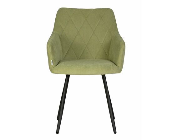 Стул обеденный DOBRIN ROBY, ЭМАЛЬ ЧЕРНЫЙ МУАР велюр Catania Forest, изображение 6 | Интернет магазин мебели и декора LifeDekor