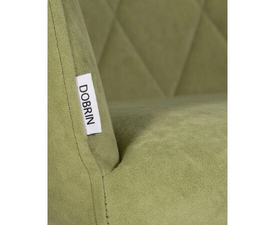 Стул обеденный DOBRIN ROBY, ЭМАЛЬ ЧЕРНЫЙ МУАР велюр Catania Forest, изображение 9 | Интернет магазин мебели и декора LifeDekor