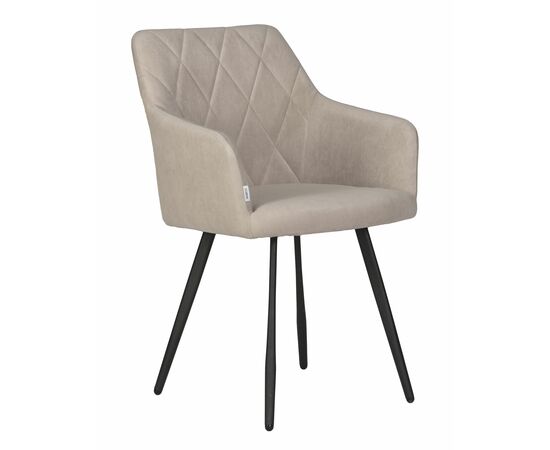 Стул обеденный DOBRIN ROBY, ЭМАЛЬ ЧЕРНЫЙ МУАР велюр Catania Humus | Интернет магазин мебели и декора LifeDekor