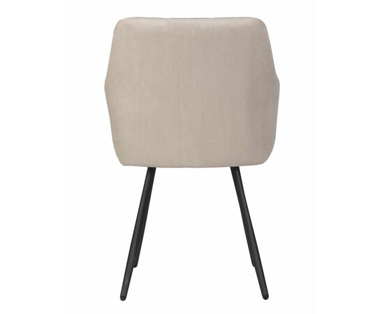 Стул обеденный DOBRIN ROBY, ЭМАЛЬ ЧЕРНЫЙ МУАР велюр Catania Humus, изображение 5 | Интернет магазин мебели и декора LifeDekor