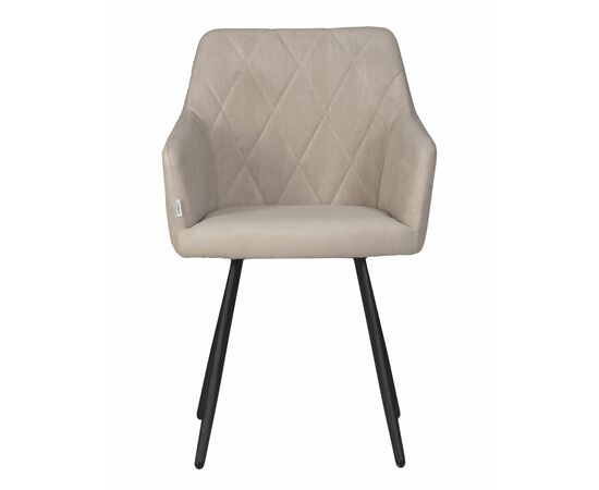 Стул обеденный DOBRIN ROBY, ЭМАЛЬ ЧЕРНЫЙ МУАР велюр Catania Humus, изображение 6 | Интернет магазин мебели и декора LifeDekor