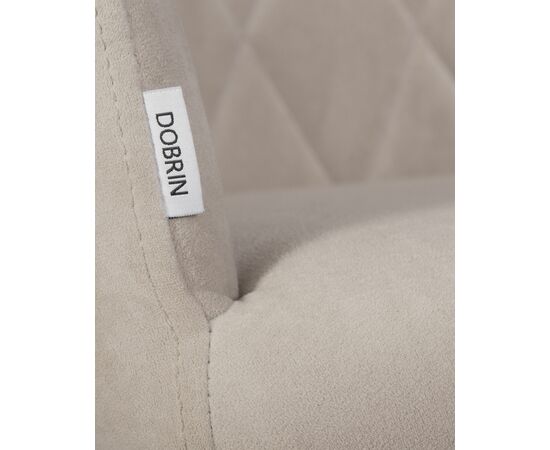 Стул обеденный DOBRIN ROBY, ЭМАЛЬ ЧЕРНЫЙ МУАР велюр Catania Humus, изображение 9 | Интернет магазин мебели и декора LifeDekor