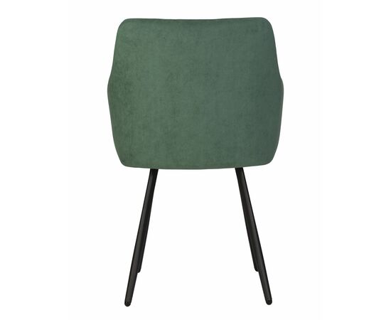 Стул обеденный DOBRIN ROBY, ЭМАЛЬ ЧЕРНЫЙ МУАР велюр Catania Izumrud, изображение 5 | Интернет магазин мебели и декора LifeDekor