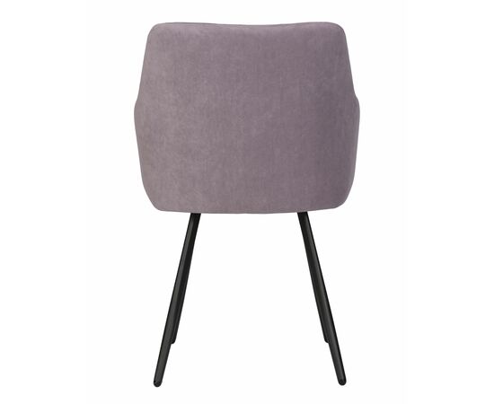 Стул обеденный DOBRIN ROBY, ЭМАЛЬ ЧЕРНЫЙ МУАР велюр Catania Lavender, изображение 5 | Интернет магазин мебели и декора LifeDekor