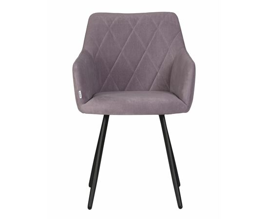 Стул обеденный DOBRIN ROBY, ЭМАЛЬ ЧЕРНЫЙ МУАР велюр Catania Lavender, изображение 6 | Интернет магазин мебели и декора LifeDekor