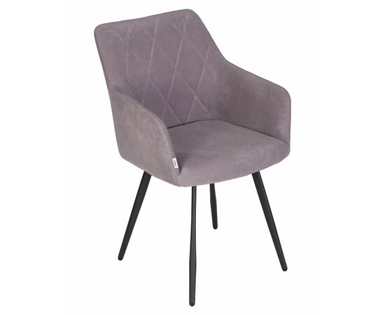 Стул обеденный DOBRIN ROBY, ЭМАЛЬ ЧЕРНЫЙ МУАР велюр Catania Lavender, изображение 7 | Интернет магазин мебели и декора LifeDekor