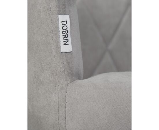 Стул обеденный DOBRIN ROBY, ЭМАЛЬ ЧЕРНЫЙ МУАР велюр Catania Smoke, изображение 9 | Интернет магазин мебели и декора LifeDekor