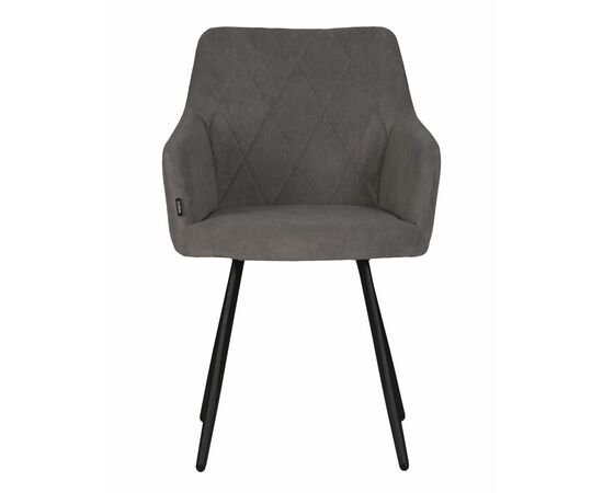 Стул обеденный DOBRIN ROBY, ЭМАЛЬ ЧЕРНЫЙ МУАР велюр Catania Stone, изображение 6 | Интернет магазин мебели и декора LifeDekor